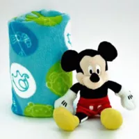 Disney Cobija 90x110 cm + Peluche 27 cm Mickey Mouse