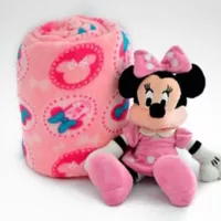 Disney Cobija 90x110 cm + Peluche 27 cm Minnie Mouse
