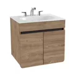 CORONA - Mueble De Baño Aluvia Elevado Miel Con Lavamanos 60x45 cm