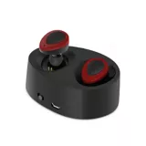 Mini Auriculares Inalámbricos Micrófono K2 TWS Negro Rojo