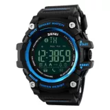 Smartwatch Digital Luz Fondo Negro Azul 1227