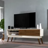 Mesa para TV Frizz 1.8 67,5x182x39 Blanco/Savana