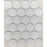 Caja x 1200 Tapatornillos Adhesivos de 20 mm Blanco