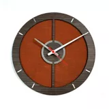 Reloj de Pared 010 34x34 cm Madera Garnica - Naranja