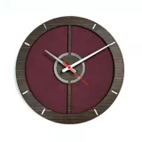 Reloj de Pared 010 34x34 cm Madera Garnica - Vinotinto