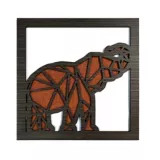Cuadro de Pared 014 34x34 cm Elefante