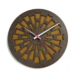 Reloj de Pared 003 34x34 cm Madera Garnica - Amarillo
