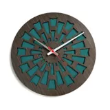 Reloj de Pared 003 34x34 cm Madera Garnica - Verde