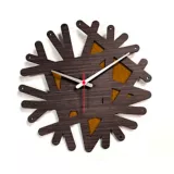 Reloj de Pared 007 34x34 cm Madera Garnica - Amarillo