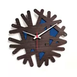 Reloj de Pared 007 34x34 cm Madera Garnica - Azul