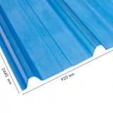 Teja Ecoroof 36 Alveolar 2mm Azul 0.92 x 2.44 Mts Policarbonato