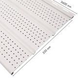 Alero Solido Vinyl Siding PVC Blanco 0.33X3.66 Mts