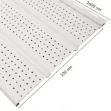 Alero Solido Vinyl Siding PVC Blanco 0.33X3.66 Mts