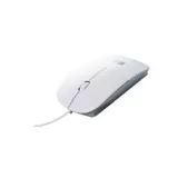 Mouse Alámbrico 1.3m Ergonómico Blanco