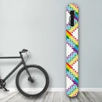 Luha Soporte de Pared para Bicicleta Diseño Rainbow Squares