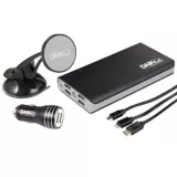 Smart Kit Soporte Magnetico Succion+Cargador Usb 2.1A+Power Bank 9000Mah+3 Cables Usb