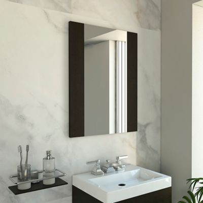 Espejo redondo Mobile retráctil de pared con aumento 30 cm. Base
