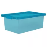 Caja Organizadora Con Broche 29x18x46.8 cm 16 Litros Azul