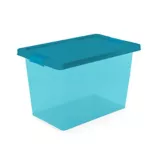 Caja Organizadora Con Broche 21.5x21x30 cm 7.5 Litros Azul