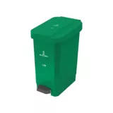 Caneca Estrabins Pedal 22 Litros Verde No Reciclable