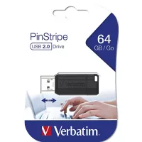 Verbatim Verbatim Store N Go Pinstripe Memoria USB 64 GB Negro