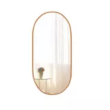 Espejo Ovalado Acero 40x80 cm