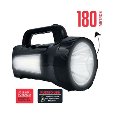 Lampara Linterna Pequeña Portable Compacta Recargable Poten Color de la  linterna Disponible Color de la luz Blanca