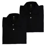Set x2 Camisetas para Hombre Tipo Polo S Negro