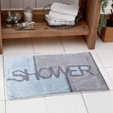 Tapete Baño Algodon Shower Gris 40x60 cm