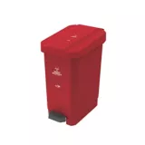 Caneca Plástica Riesgo Biológico 10L Rojo Con Pedal