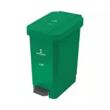 Caneca Estrabins Pedal 10Lt Verde No Reciclable