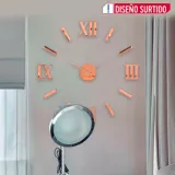 Reloj Pared Números Romanos Diy Color Surtido