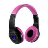 Audífonos Inalámbricos Bluetooth Tf Radio Fm-Rosa