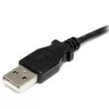 Cable USB a tipo Barril H 2 Metros Negro