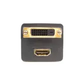 Cable 30cm Splitter DVI-D a DVI-D y HDMI Negro