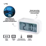 Reloj Despertador Digital Sensor Luz Alarma Y Fecha