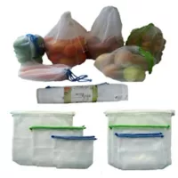 Bolsas Reutilizables Malla Polyester Set x6