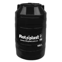 Rotoplast Tanque Botella de 600 L Negro C.T C.Acc.