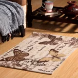 Tapete Entrada Impresión Mariposas Café 50x80 cm