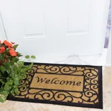 Tapete Entrada Welcome 76x51cm Beige