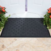 Tapete de Entrada Doormat 91x61 cm Negro Carbón