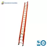 Escalera Certificada Tipo Extensión Dieléctrica, En Fibra De Vidrio De 36 Pasos / 11 M 136 Kg T1A