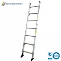 Escalera Certificada Tipo Sencilla Aluminio De 7 Pasos / 2,10 M 136 Kg T1A