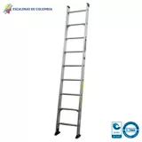 Escalera Certificada Tipo Sencilla Aluminio De 9 Pasos / 2,70 M 136 Kg T1A