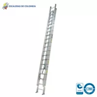Escalera Certificada Tipo Extensión Aluminio De 40 Pasos / 12 M 136 Kg T1A