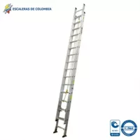 Escalera Certificada Tipo Extensión Aluminio De 32 Pasos / 10 M 136 Kg T1A