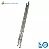 Escalera Certificada Tipo Extensión Aluminio De 36 Pasos / 11 M 136 Kg T1A