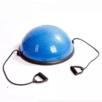 Profit Balón Bosu O Superficie Inestable Con Agarres Elásticos Capacidad 100 Kg Color Azul