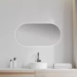 Espejo Para Baño Cross Led 100 x 45 cm