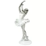 Escultura Bailarina 24.5 cm Blanco Aspen